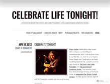Tablet Screenshot of celebratelifenight.wordpress.com