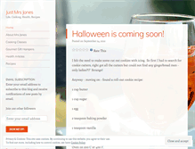 Tablet Screenshot of justmrsjones.wordpress.com