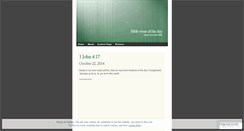 Desktop Screenshot of bibleverseoftheday.wordpress.com