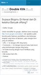 Mobile Screenshot of doubleklik.wordpress.com
