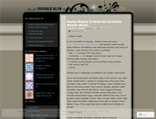 Tablet Screenshot of doubleklik.wordpress.com