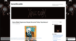 Desktop Screenshot of karanlikcadde.wordpress.com