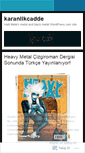 Mobile Screenshot of karanlikcadde.wordpress.com