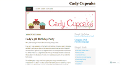 Desktop Screenshot of cadycupcake.wordpress.com