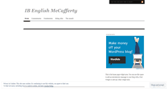 Desktop Screenshot of mccaffertyibenglish.wordpress.com