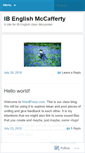 Mobile Screenshot of mccaffertyibenglish.wordpress.com