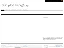 Tablet Screenshot of mccaffertyibenglish.wordpress.com