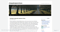 Desktop Screenshot of cheapdesignershoes.wordpress.com