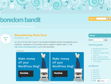 Tablet Screenshot of boredombandit.wordpress.com
