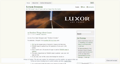 Desktop Screenshot of luxorlv.wordpress.com