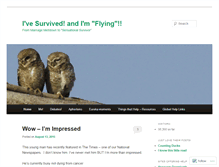 Tablet Screenshot of icansurvive.wordpress.com