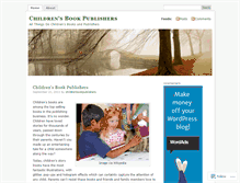 Tablet Screenshot of childrenbookpublishers.wordpress.com