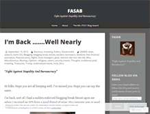 Tablet Screenshot of fasab.wordpress.com