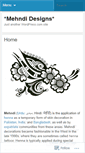 Mobile Screenshot of mehndipatterns.wordpress.com