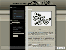 Tablet Screenshot of mehndipatterns.wordpress.com