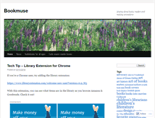Tablet Screenshot of bookmuse.wordpress.com