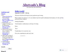 Tablet Screenshot of abctvads.wordpress.com