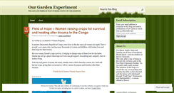 Desktop Screenshot of ourgardenexperiment.wordpress.com