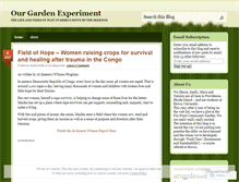 Tablet Screenshot of ourgardenexperiment.wordpress.com