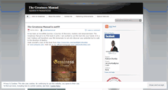 Desktop Screenshot of greatnessmanual.wordpress.com