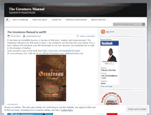 Tablet Screenshot of greatnessmanual.wordpress.com