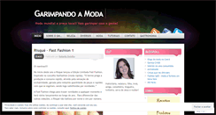 Desktop Screenshot of garimpandoamoda.wordpress.com