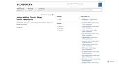 Desktop Screenshot of budabenden.wordpress.com