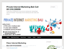 Tablet Screenshot of privateinternetmarketingbali.wordpress.com