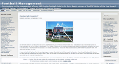 Desktop Screenshot of footballmanagement.wordpress.com