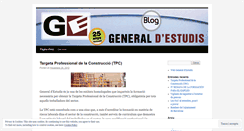 Desktop Screenshot of generalestudis.wordpress.com