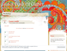 Tablet Screenshot of justadashofglitter.wordpress.com