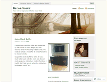 Tablet Screenshot of decorscout.wordpress.com