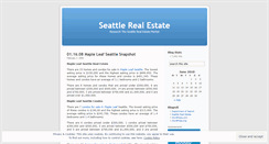 Desktop Screenshot of findingseattlerealestate.wordpress.com