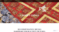 Desktop Screenshot of cgoodsthings.wordpress.com
