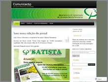 Tablet Screenshot of comunicacaocbp.wordpress.com