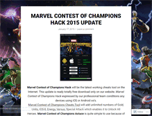 Tablet Screenshot of marvelcontestofchampionshack2015update.wordpress.com