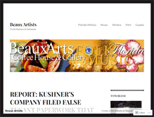 Tablet Screenshot of beauxartisans.wordpress.com