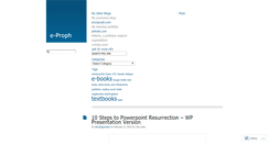 Desktop Screenshot of eproph.wordpress.com