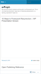 Mobile Screenshot of eproph.wordpress.com