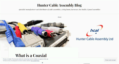 Desktop Screenshot of huntercableassembly.wordpress.com