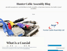 Tablet Screenshot of huntercableassembly.wordpress.com