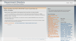 Desktop Screenshot of discernmentdirectory.wordpress.com