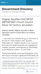 Mobile Screenshot of discernmentdirectory.wordpress.com