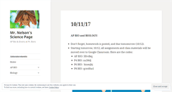 Desktop Screenshot of nelsonscience.wordpress.com
