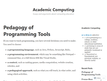 Tablet Screenshot of academiccomputing.wordpress.com