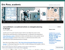 Tablet Screenshot of ericrossacademic.wordpress.com