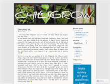 Tablet Screenshot of chiligrow.wordpress.com