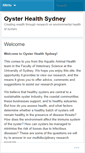 Mobile Screenshot of oysterhealthsydney.wordpress.com