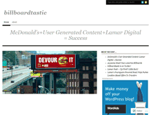 Tablet Screenshot of billboardtastic.wordpress.com
