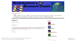 Desktop Screenshot of mrstinkystevesbinweevilcheats.wordpress.com